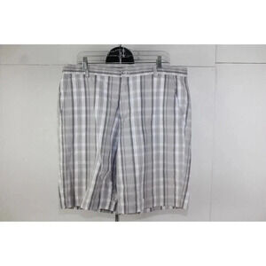 Men's ALFANI plaid gray shorts size 36